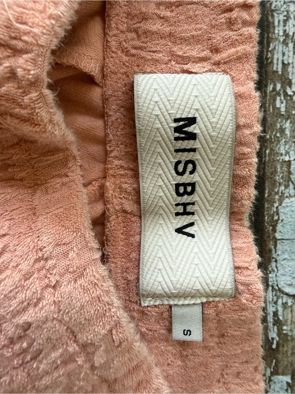 Misbhv Wide-Leg Peach Track Pants - Size Small Retail 299